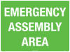 Emergency Assembly Area 600x450mm Poly Sign - RhinoSite Store