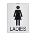 Ladies 240x180mm Poly Sign - RhinoSite Store