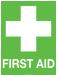 First Aid 600x450mm Poly Sign - RhinoSite Store