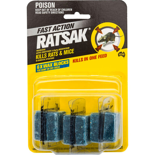 Rodent Wax Bait Blocks 6pk - RhinoSite Store