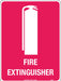 Fire Extinguisher 150x225mm Poly Sign - RhinoSite Store